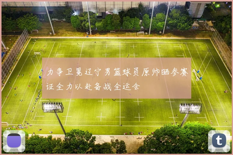 力争卫冕辽宁男篮球员原帅晒参赛证全力以赴备战全运会